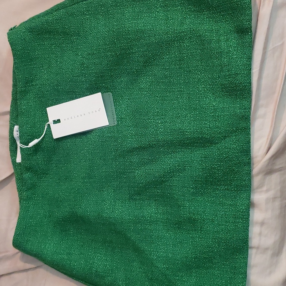 Kelly Green mini skirt